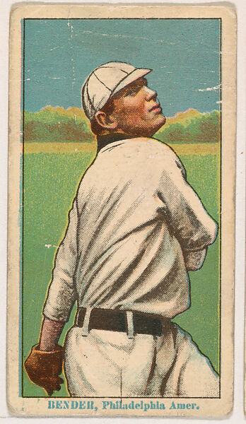 Chief Bender, Philadelphia, from Coupon Cigarettes Baseball Issue, 1914-1916, Coupon Cigarettes, Commercial color lithograph 