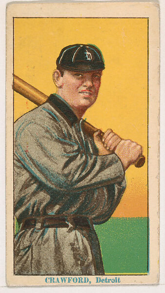 Sam Crawford, Detroit, from Coupon Cigarettes Baseball Issue, 1914-1916, Coupon Cigarettes, Commercial color lithograph 
