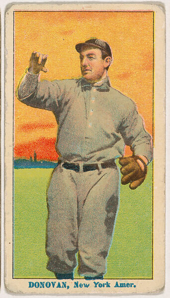 "Wild' Bill Donovan, New York, from Coupon Cigarettes Baseball Issue, 1914-1916, Coupon Cigarettes, Commercial color lithograph 