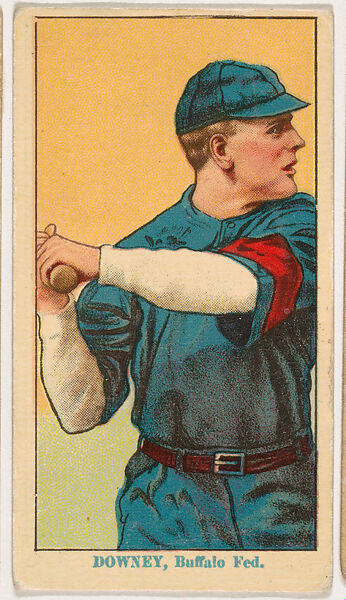 Tom Downey, Buffalo, from Coupon Cigarettes Baseball Issue, 1914-1916, Coupon Cigarettes, Commercial color lithograph 