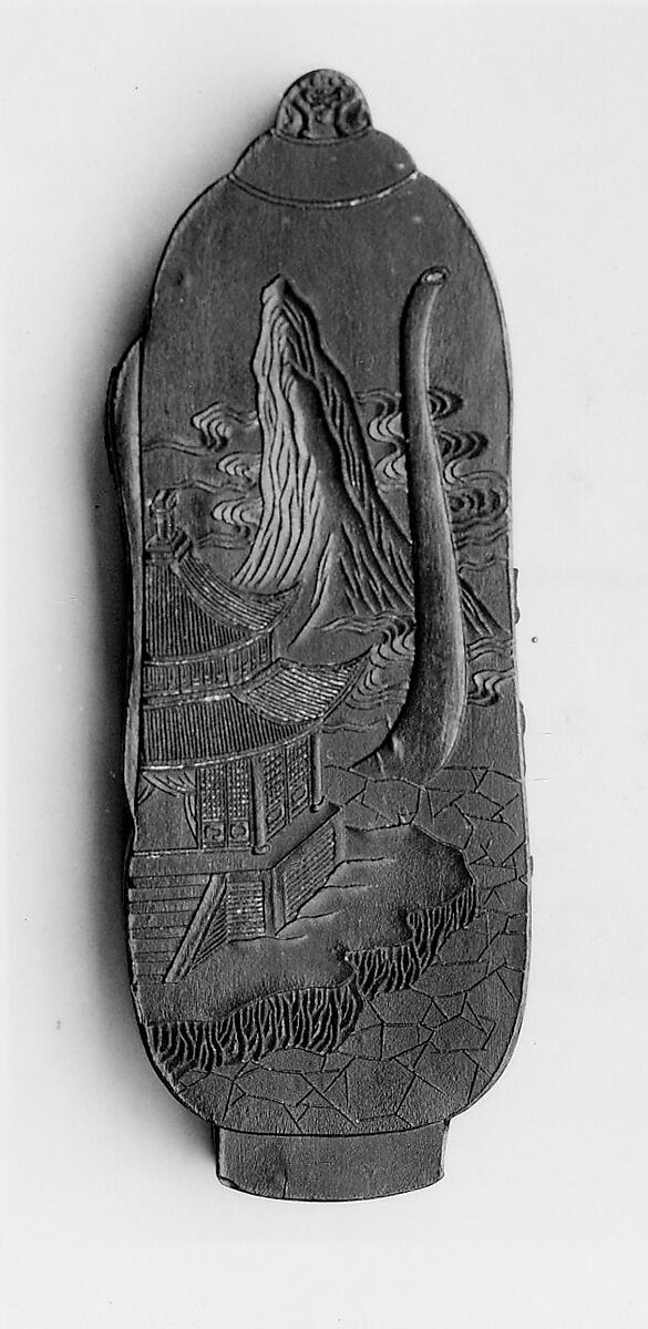 Jade Pots of Ice, Workshop of Jian Guzhai (Chinese,), Pine soot and binding medium; inscribed in gilt, China