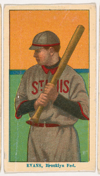 Steve Evens, Brooklyn, from Coupon Cigarettes Baseball Issue, 1914-1916, Coupon Cigarettes, Commercial color lithograph 