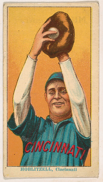 Dick Hoblitzell, Cincinnati, from Coupon Cigarettes Baseball Issue, 1914-1916, Coupon Cigarettes, Commercial color lithograph 