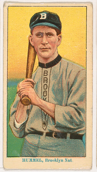 John Hummel, Brooklyn, from Coupon Cigarettes Baseball Issue, 1914-1916, Coupon Cigarettes, Commercial color lithograph 