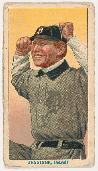 Hughie Jennings, Detroit, from Coupon Cigarettes Baseball Issue, 1914-1916, Coupon Cigarettes, Commercial color lithograph 