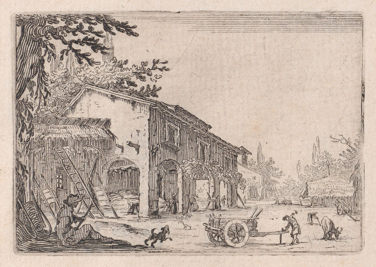 La Factoria (The Factory), from "Les Caprices" Series B, The Nancy Set, Jacques Callot (French, Nancy 1592–1635 Nancy), Etching; first state of two (Lieure) 