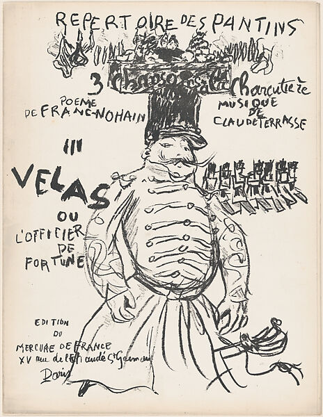 Velas, or Officer Risen from the Ranks, Pierre Bonnard (French, Fontenay-aux-Roses 1867–1947 Le Cannet), Lithograph 