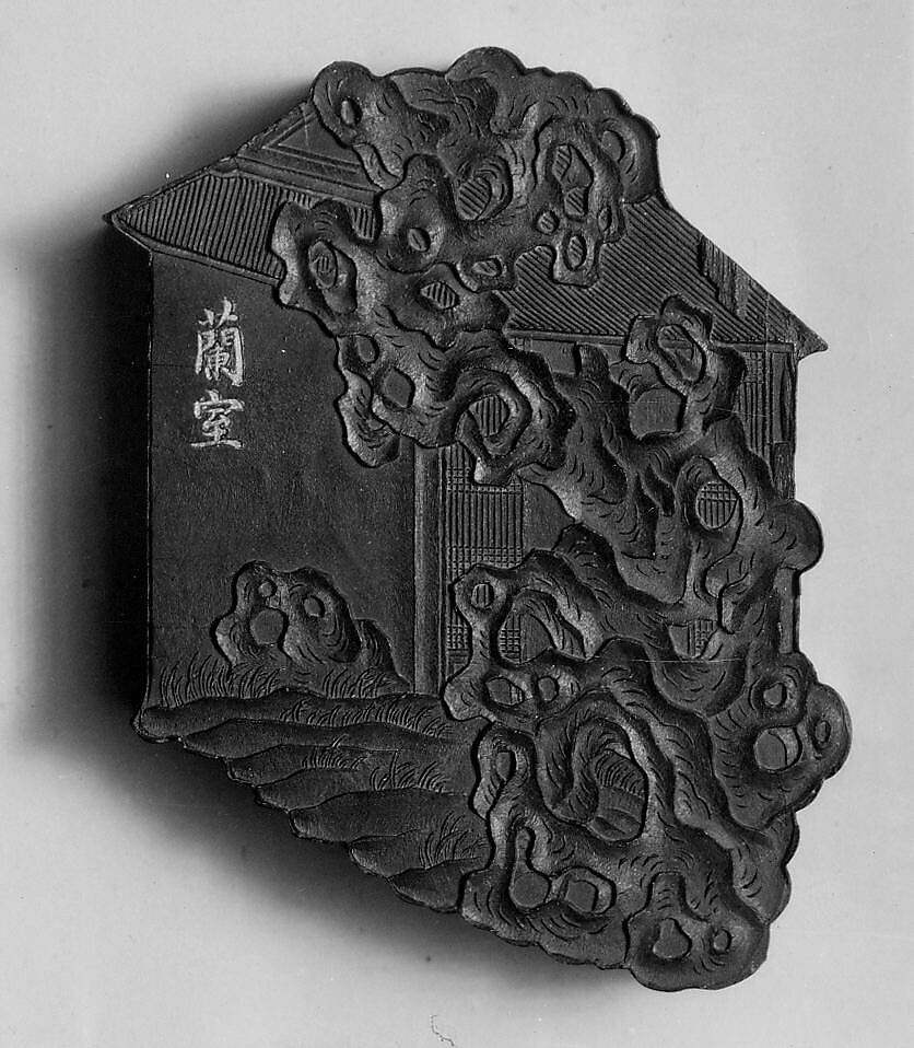 The Orchid Room, Workshop of Jian Guzhai (Chinese,), Pine soot and binding medium; inscribed in gilt, China 