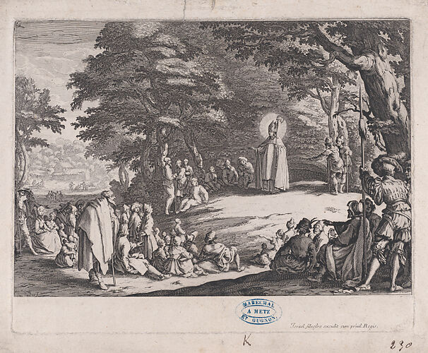 Jacques Callot  Ste. Tatienne, vierge et martyre (St. Tatiana, Virgin and  Martyr), January 12th, from Les Images De Tous Les Saincts et Saintes de  L'Année (Images of All of the Saints