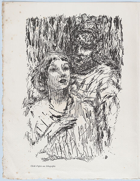Prospectus for the book "The Life of Saint Monica", Pierre Bonnard (French, Fontenay-aux-Roses 1867–1947 Le Cannet), Lithograph