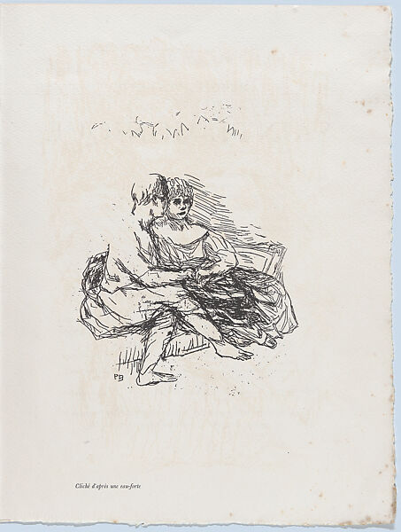 Prospectus for the book "The Life of Saint Monica", Pierre Bonnard (French, Fontenay-aux-Roses 1867–1947 Le Cannet), Lithograph