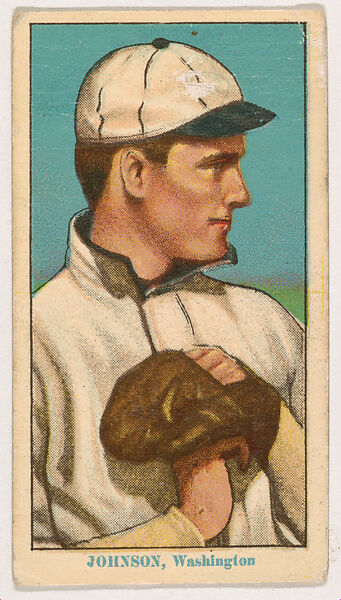 Walter Johnson, Washington, from Coupon Cigarettes Baseball Issue, 1914-1916, Coupon Cigarettes, Commercial color lithograph 