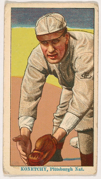 Ed Konetchy, Pittsburgh, from Coupon Cigarettes Baseball Issue, 1914-1916, Coupon Cigarettes, Commercial color lithograph 