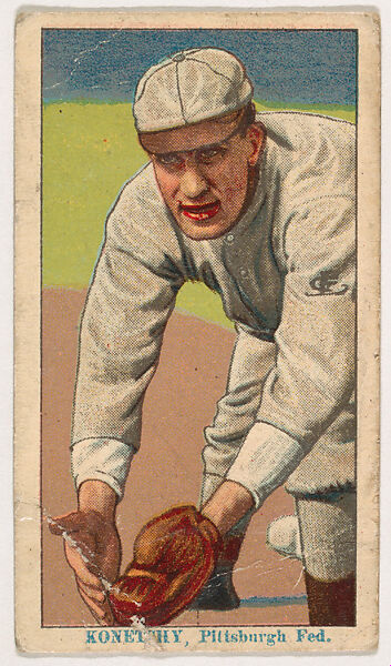 Ed Konetchy, Pittsburgh, from Coupon Cigarettes Baseball Issue, 1914-1916, Coupon Cigarettes, Commercial color lithograph 