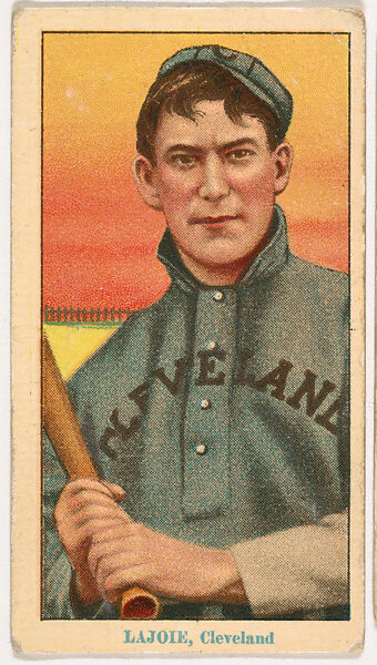 Nap Lajoie, Cleveland, from Coupon Cigarettes Baseball Issue, 1914-1916, Coupon Cigarettes, Commercial color lithograph 