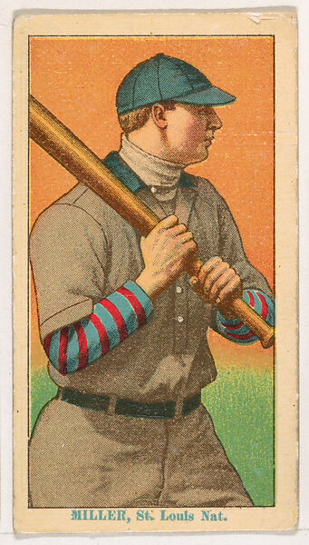 Dots Miller, St. Louis, from Coupon Cigarettes Baseball Issue, 1914-1916, Coupon Cigarettes, Commercial color lithograph 