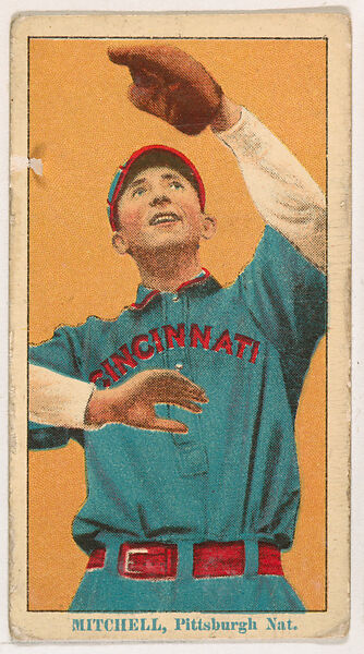 Mike Mitchell, Pittsburgh, from Coupon Cigarettes Baseball Issue, 1914-1916, Coupon Cigarettes, Commercial color lithograph 