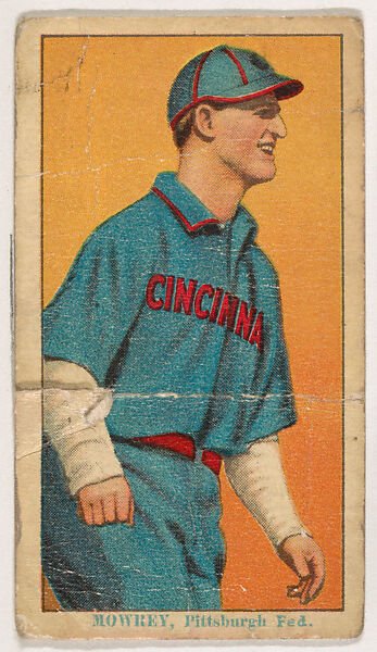 Mike Mowrey, Pittsburgh, from Coupon Cigarettes Baseball Issue, 1914-1916, Coupon Cigarettes, Commercial color lithograph 
