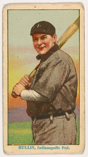 George Mullin, Indianapolis, from Coupon Cigarettes Baseball Issue, 1914-1916, Coupon Cigarettes, Commercial color lithograph 