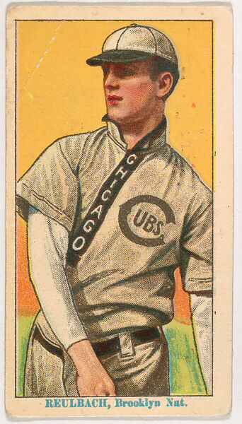 Ed Reulbach, Brooklyn, from Coupon Cigarettes Baseball Issue, 1914-1916, Coupon Cigarettes, Commercial color lithograph 