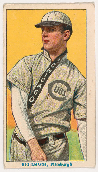 Ed Reulbach, Pittsburgh, from Coupon Cigarettes Baseball Issue, 1914–1916, Coupon Cigarettes, Commercial color lithograph 
