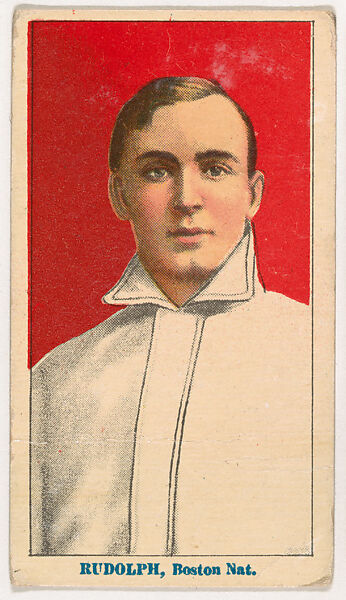 Dick Rudolph, Boston, from Coupon Cigarettes Baseball Issue, 1914-1916, Coupon Cigarettes, Commercial color lithograph 