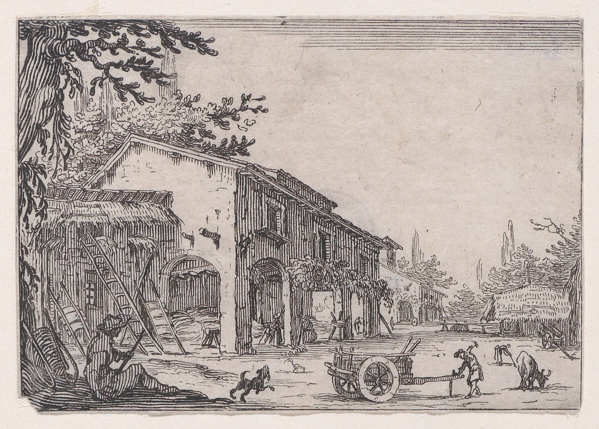 La Factoria (The Factory), from Les Caprices Series B, The Nancy Set, Jacques Callot (French, Nancy 1592–1635 Nancy), Etching; first state of two (Lieure) 