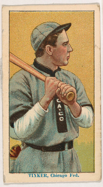 Joe Tinker, Chicago, from Coupon Cigarettes Baseball Issue, 1914-1916, Coupon Cigarettes, Commercial color lithograph 
