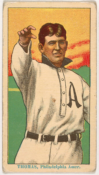 Ira Thomas, Philadelphia, from Coupon Cigarettes Baseball Issue, 1914-1916, Coupon Cigarettes, Commercial color lithograph 