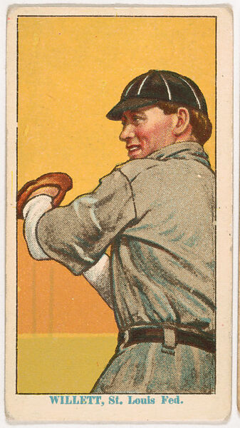 Ed Willett, St. Louis, from Coupon Cigarettes Baseball Issue, 1914-1916, Coupon Cigarettes, Commercial color lithograph 