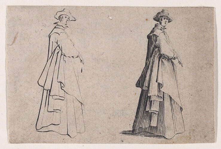 La Dame au Vêtement Ample (The Woman with Ample Clothing), from Les Caprices Series B, The Nancy Set