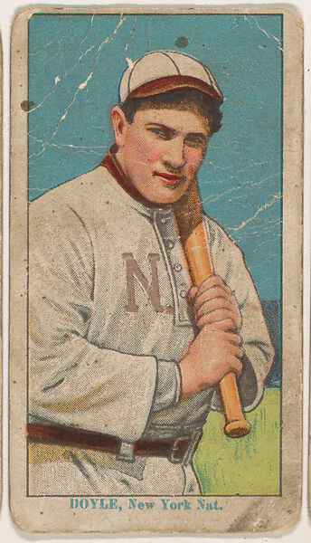 Larry Doyle, New York, from Red Cross Tobacco Baseball Series, 1912-1913, Red Cross Tobacco, Commercial color lithograph 