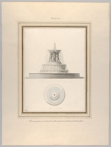 Project for a Fountain for La Place Louis XV
