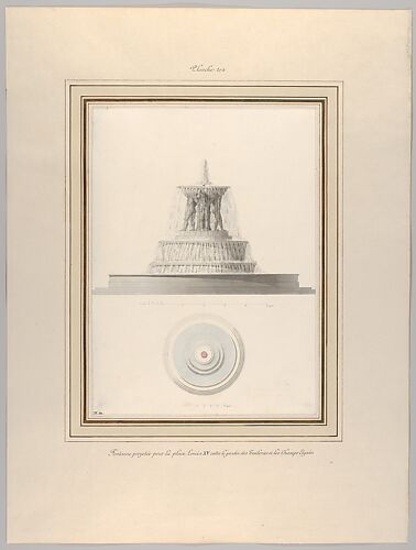 Project for a Fountain for La Place Louis XV