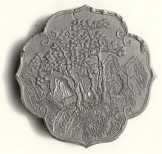 The Green and Remote (Small)? Hall, Workshop of Jian Guzhai (Chinese,), Black ink, China