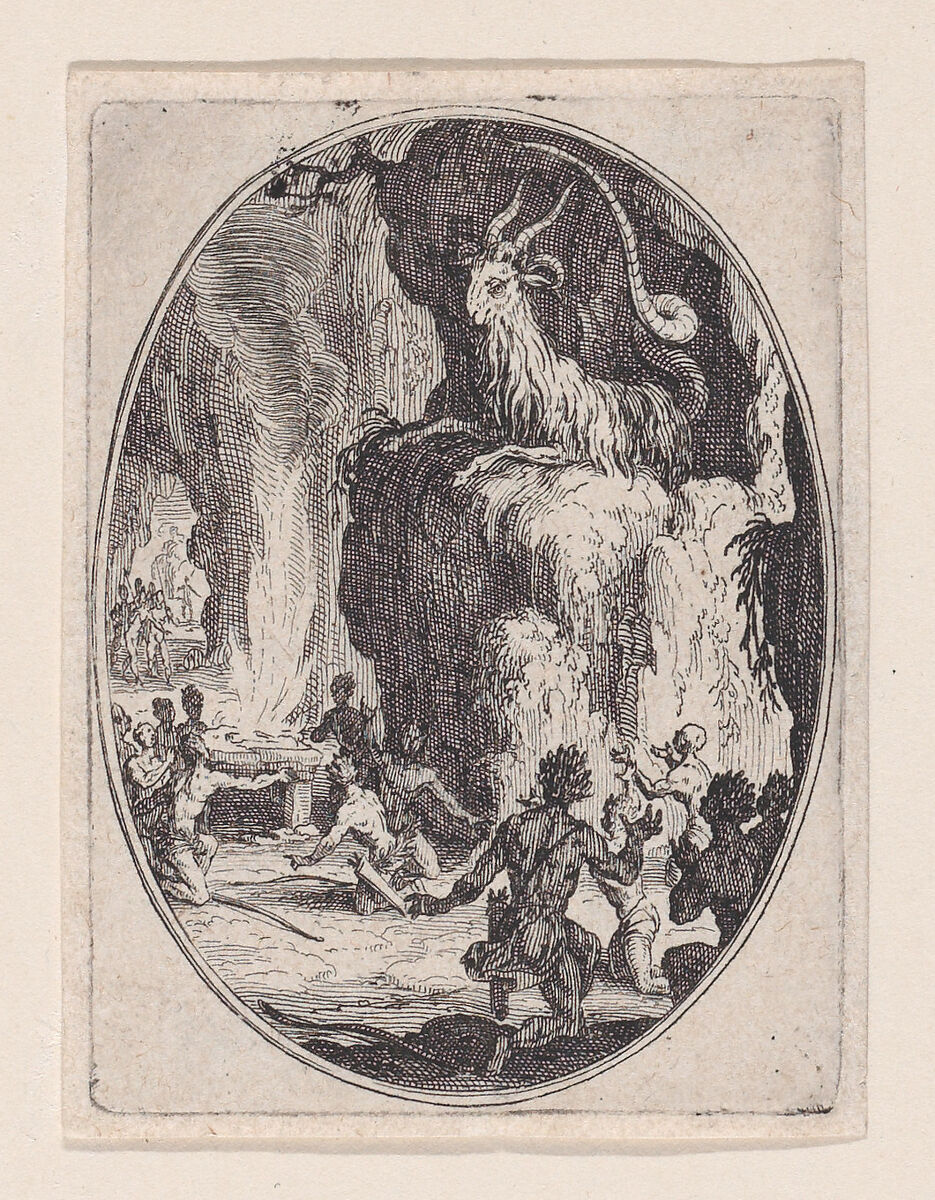 The Culte du Démon (The Cult of the Demon), from Les Sacrifices (The Sacrifices), Jacques Callot (French, Nancy 1592–1635 Nancy), Etching 