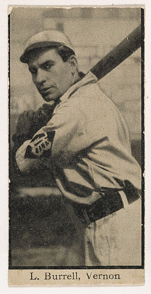 Len Burrell, Vernon, from Mono Cigarettes Leading Actresses and Baseball Players series, 1910-1911, The Mono Tobacco Company, Photography 