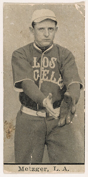 George Metzger, Los Angeles, from Mono Cigarettes Leading Actresses and Baseball Players series, 1910-1911, The Mono Tobacco Company, Photography 