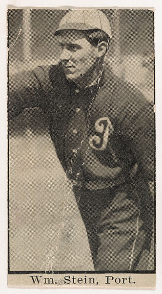 William Stein, Portland, from Mono Cigarettes Leading Actresses and Baseball Players series, 1910-1911, The Mono Tobacco Company, Photography 