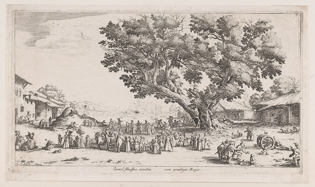 Jacques Callot La Fiore De Gondreville Piece Appelee Aussi La Fete Du Village La Petite Foire Le Bal Champetre Le Jeu De Boules The Fair At Gondreville Also Called The Village