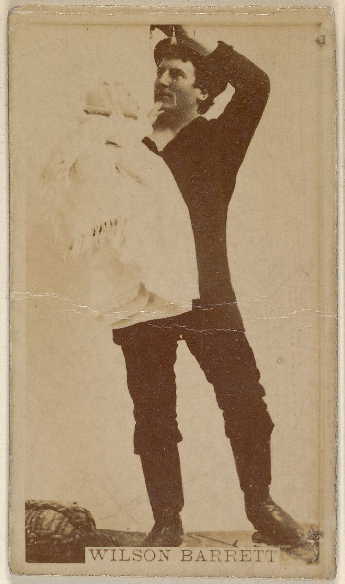 Wilson Barrett, from the Actors and Actresses series (N45, Type 8) for Virginia Brights Cigarettes, Issued by Allen &amp; Ginter (American, Richmond, Virginia), Albumen photograph 