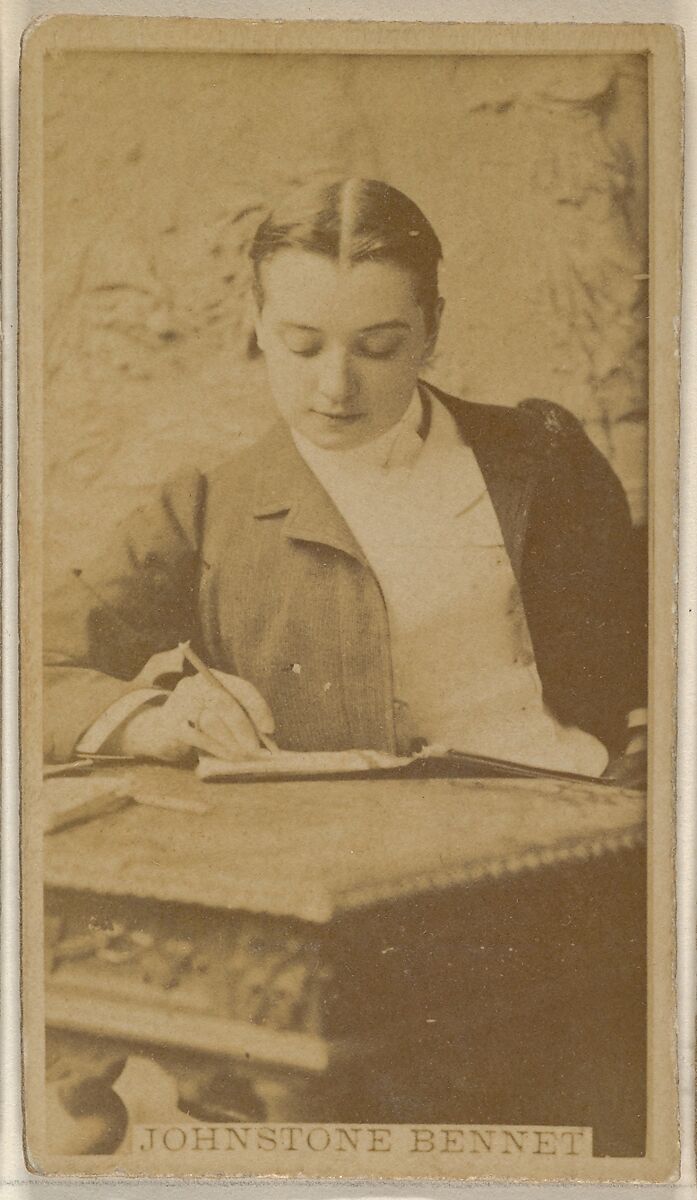 Johnstone Bennet, from the Actors and Actresses series (N45, Type 8) for Virginia Brights Cigarettes, Issued by Allen &amp; Ginter (American, Richmond, Virginia), Albumen photograph 