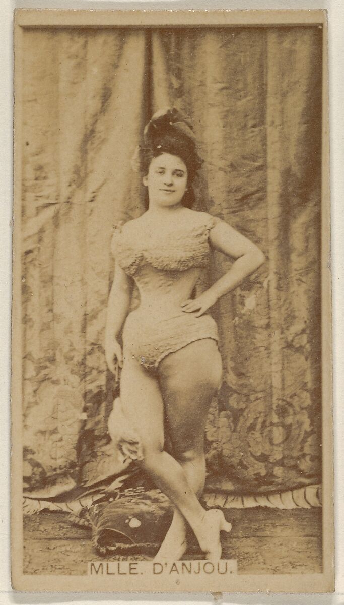 Mlle. D' Anjou, from the Actors and Actresses series (N45, Type 8) for Virginia Brights Cigarettes, Issued by Allen &amp; Ginter (American, Richmond, Virginia), Albumen photograph 