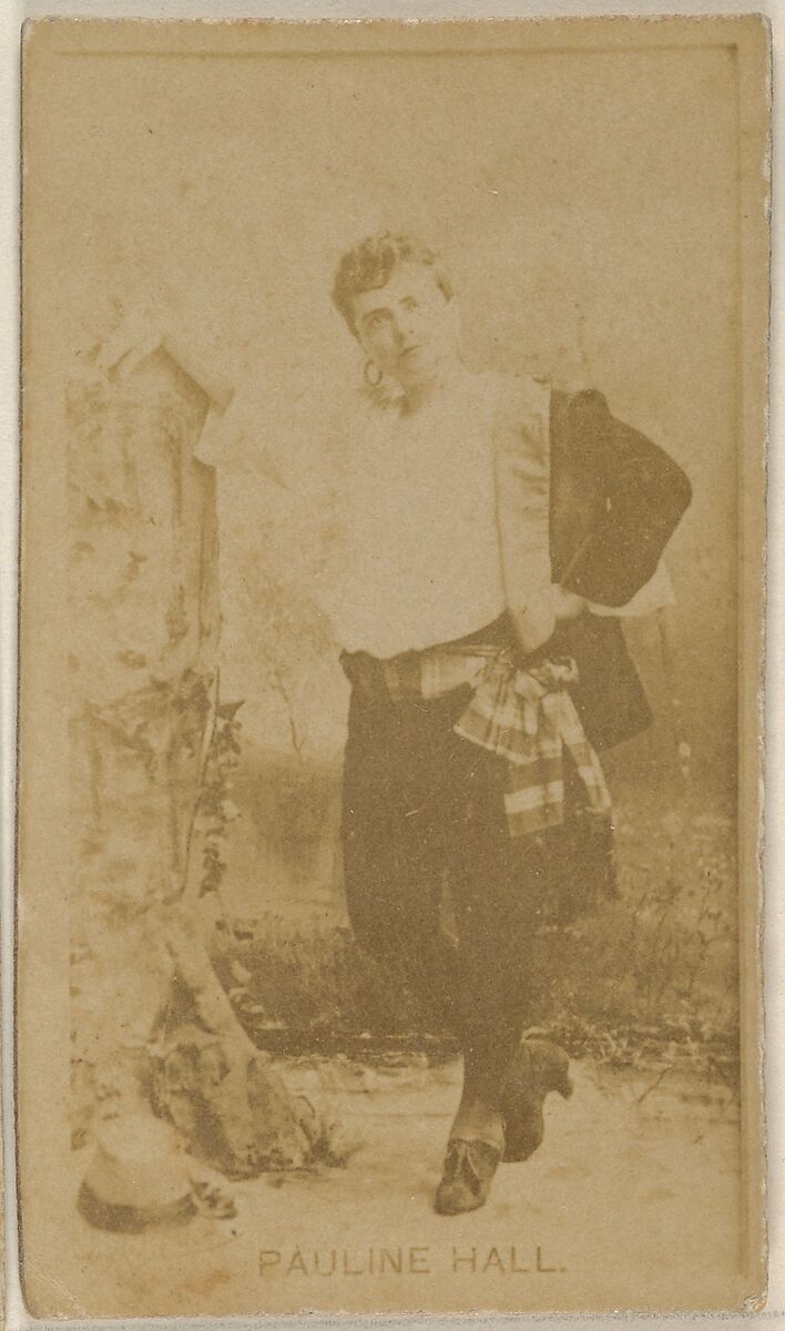 Pauline Hall, from the Actors and Actresses series (N45, Type 8) for Virginia Brights Cigarettes, Issued by Allen &amp; Ginter (American, Richmond, Virginia), Albumen photograph 