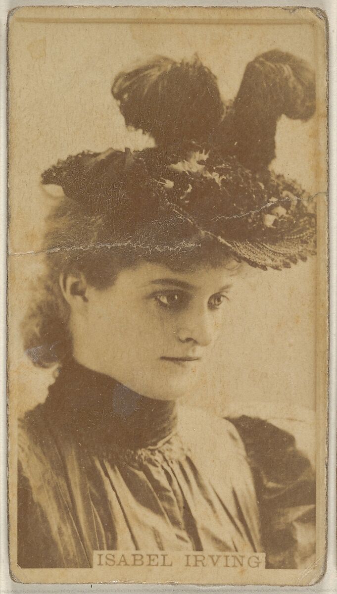Isabel Irving, from the Actors and Actresses series (N45, Type 8) for Virginia Brights Cigarettes, Issued by Allen &amp; Ginter (American, Richmond, Virginia), Albumen photograph 