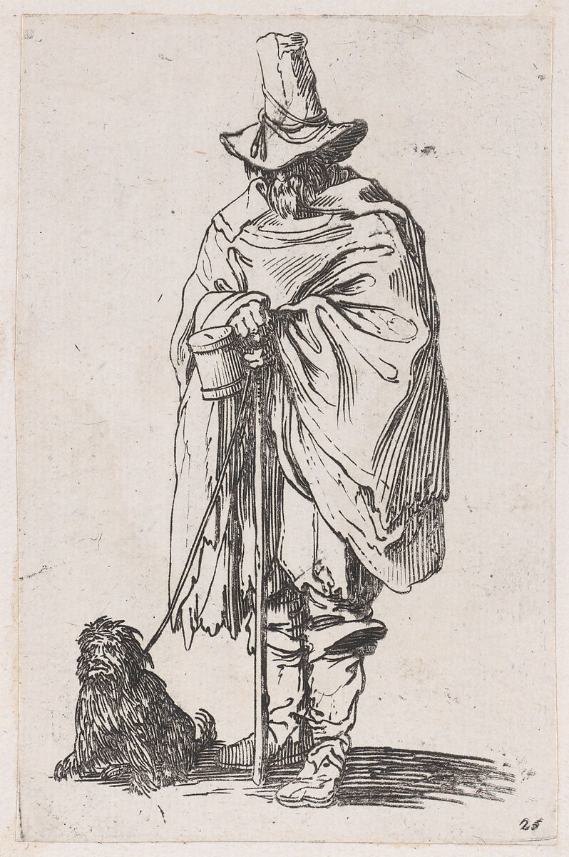 Reverse Copy of Le Gentilhomme au Manteau Bordé de Fourrures Tentant ses Mains Derrière le Dos (The Gentleman with a Fur Lined Coat Holding his Hands Behind his Back), from La Noblesse (The Nobility), Anonymous, Etching 