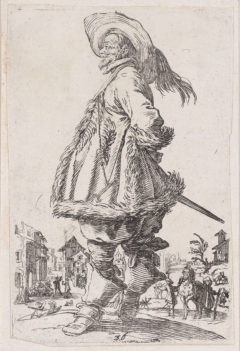Reverse Copy of L'Aveugle et son Chien (The Blind Man and his Dog), from Les Gueux suite appelée aussi Les Mendiants, Les Baroni, ou Les Barons (The Beggars, also called the Barons), Anonymous, Etching 