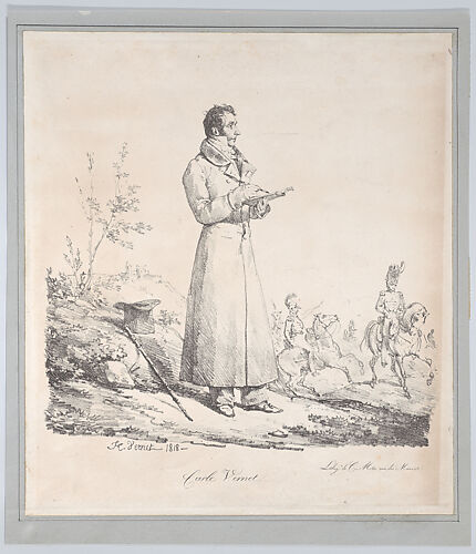 Portrait of Carle Vernet Sketching