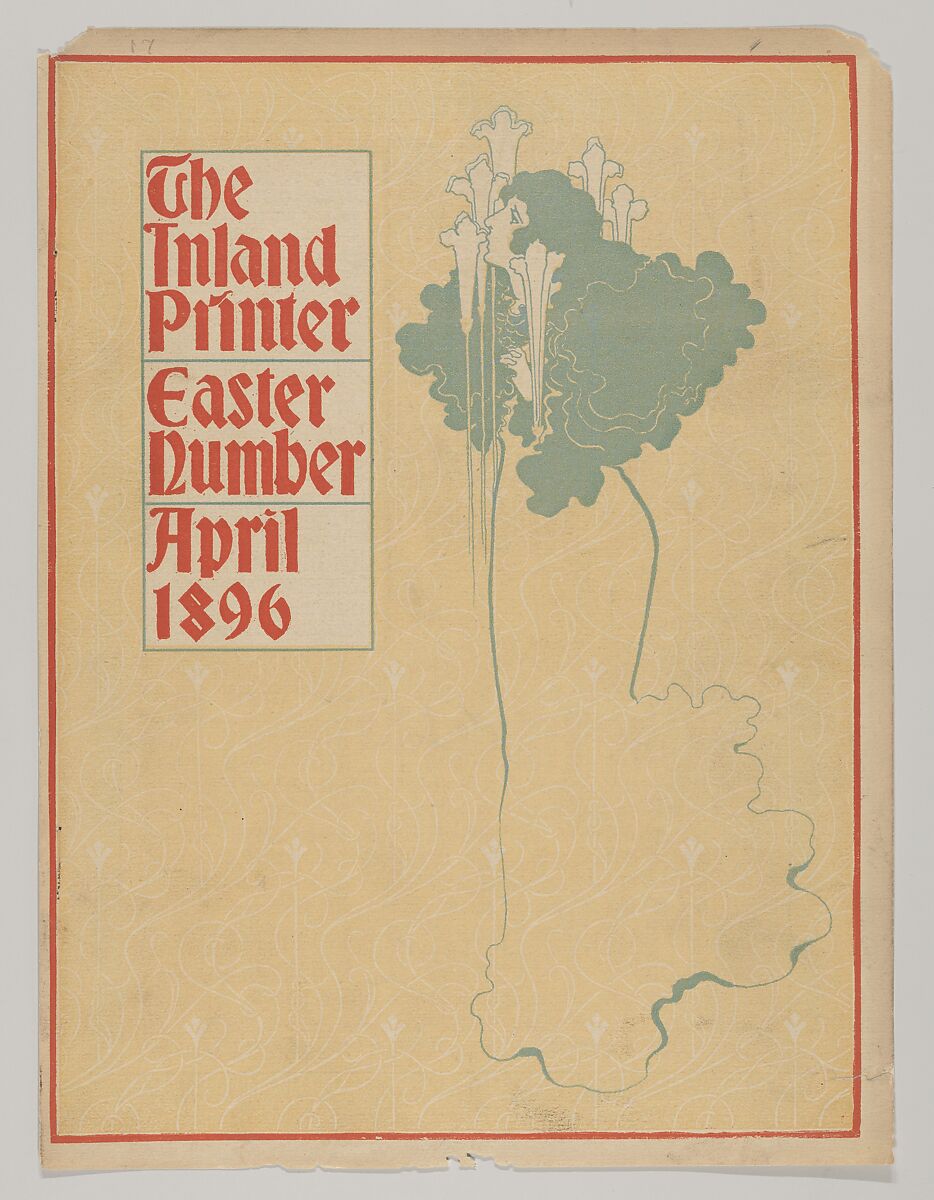 Cover: The Inland Printer, The Easter Number, Anonymous, American, 19th century, Color lithograph 