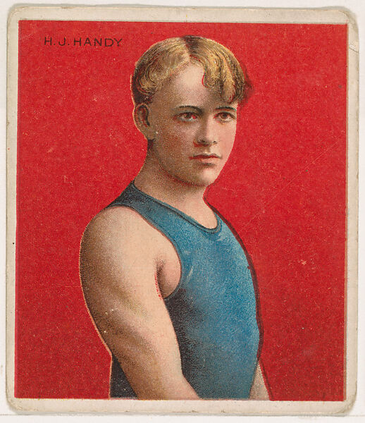 H. J. Handy, Swimmer, from Mecca & Hassan Champion Athlete and Prize Fighter collection, 1910, Mecca Cigarettes (American), Commercial color lithograph 